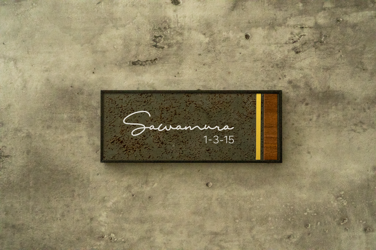 Framework 200×80mm(Sawamura) – ミッドセンチュリー表札 MICS(ミクス)